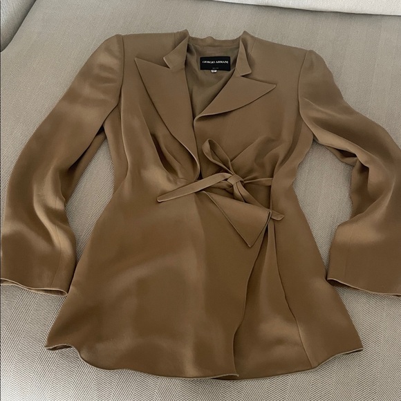 Giorgio Armani Jackets & Blazers - Giorgio Armani Women's Brown Blazer
